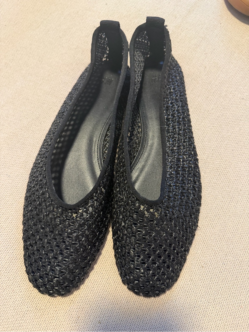 H&M Braided Black Ballet Flats